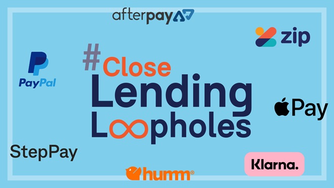 hashtag_close_lending_loopholes_surrounded_by_bnpl_company_logos